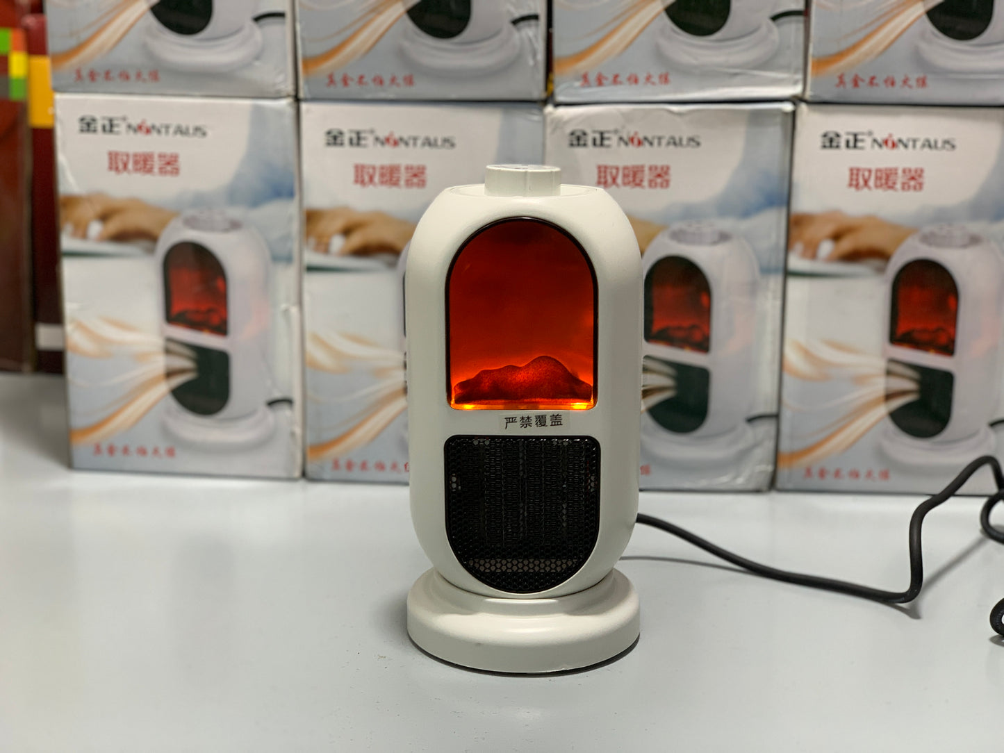 Portable Electric Heater For Room and Office with 3D Flame