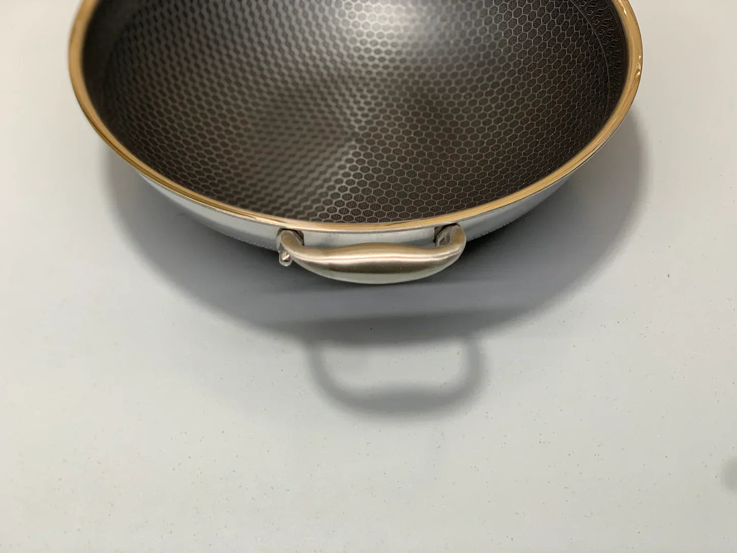 Laser Coating Deep Frying Handi with Solid Handles