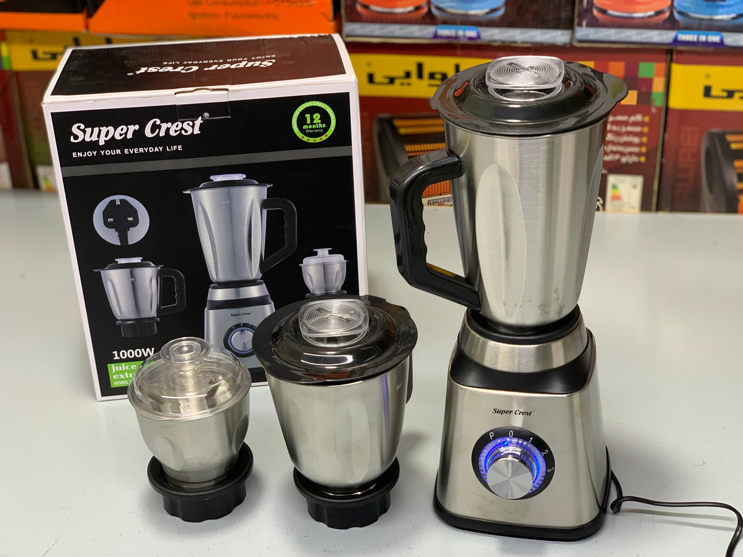 Super Crest 3 in 1 Juicer ,Blender and Chopper