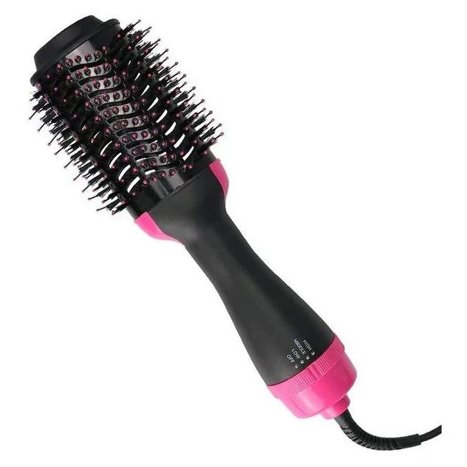 Gawadar Import™ 3-In-1 Electric One Step Hair Straightening Brush One Step Hot Air Brush Dryer + Styler