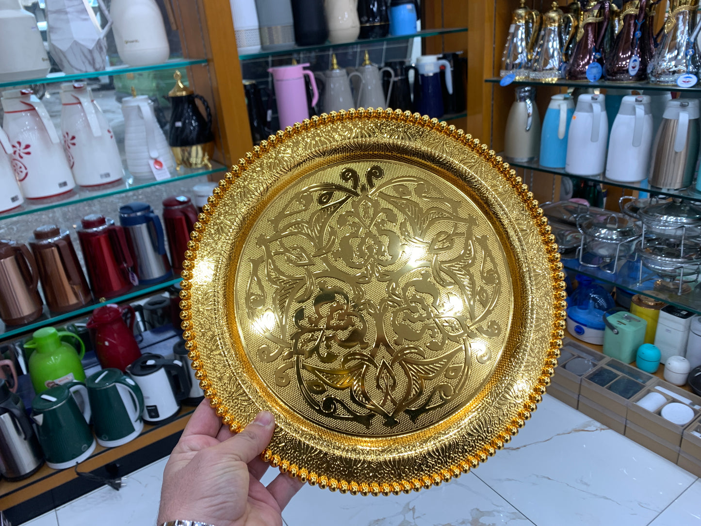 Serving Tray Golden 25cm and 30cm