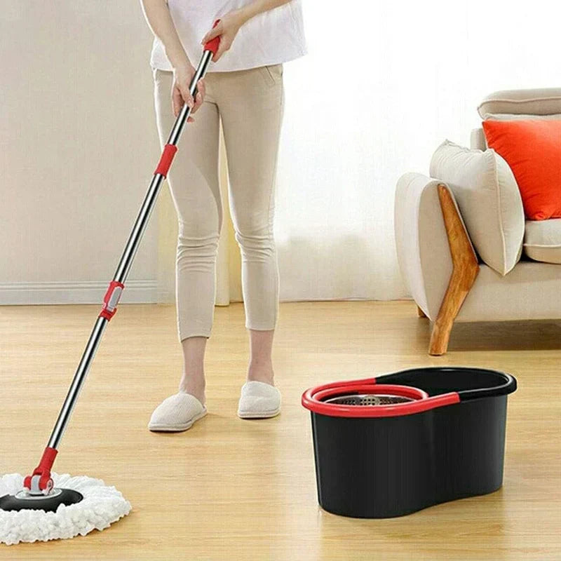 Gawadar Import™ 360 Degree Spin Mop, Floor Cleaning, Stainless Steel Dry Basket for Home, Office and Kitchen