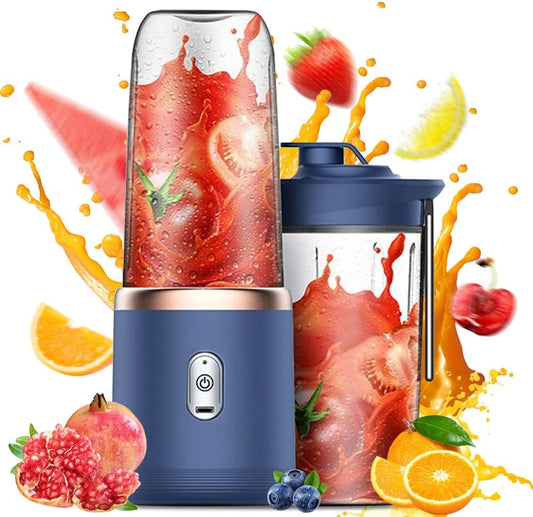 Gawadar Import™ Mini Juice Blender with a Stylish Portable Bottle  Six 6 Stainless Sharp Blades