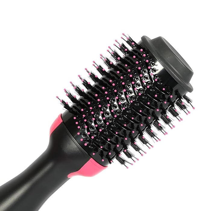 Gawadar Import™ 3-In-1 Electric One Step Hair Straightening Brush One Step Hot Air Brush Dryer + Styler