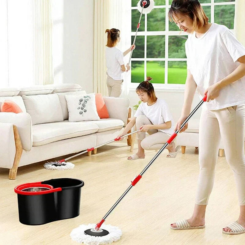 Gawadar Import™ 360 Degree Spin Mop, Floor Cleaning, Stainless Steel Dry Basket for Home, Office and Kitchen