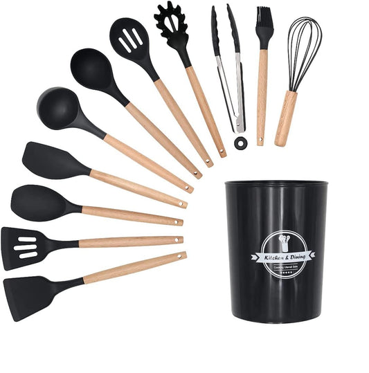 12 Pieces Kitchen Silicon Utensils Set