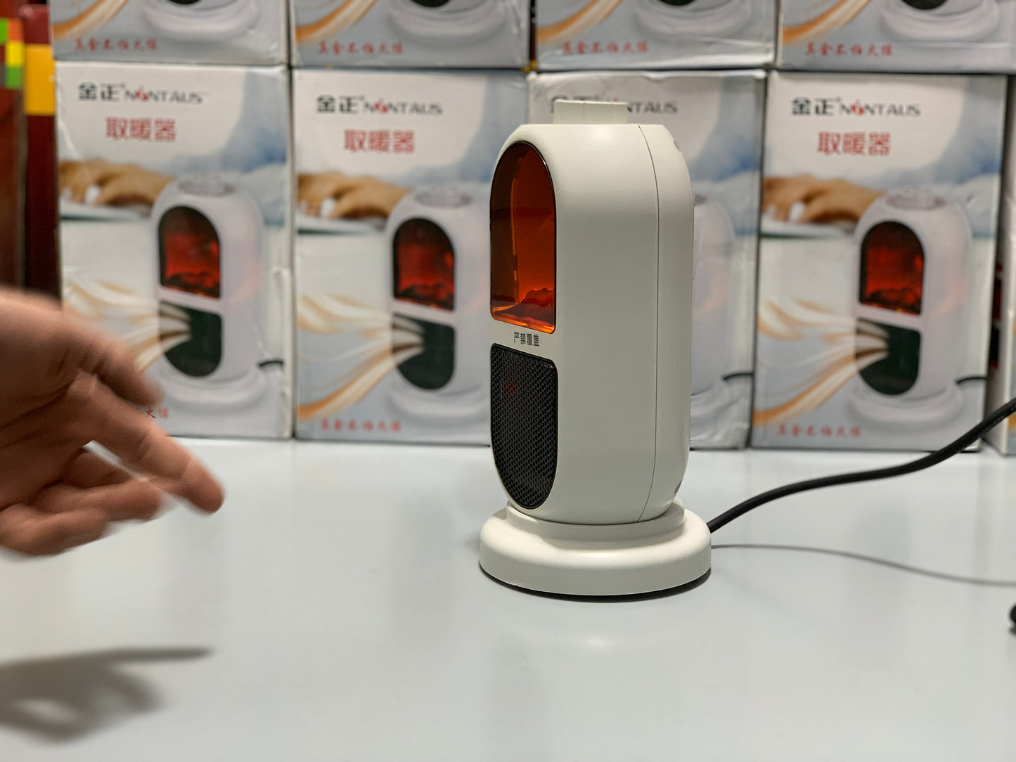 Portable Electric Heater For Room and Office with 3D Flame