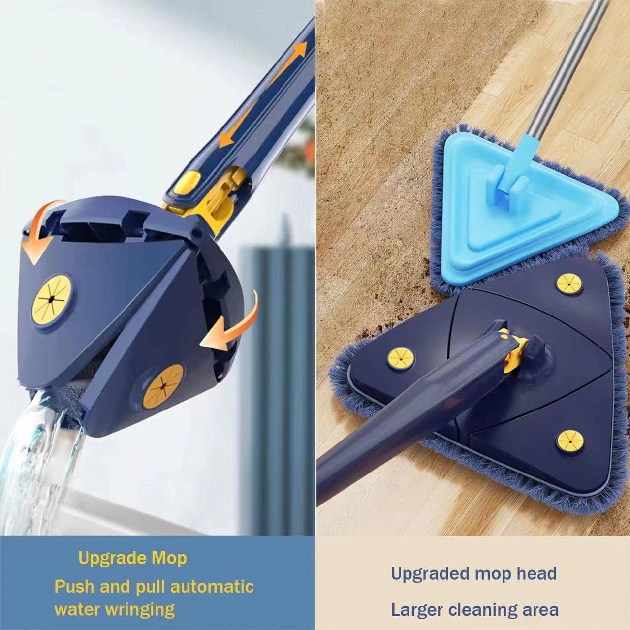 Gawadar Import™ Triangle Mop For Cleaning Floors, Walls, Tales and Solar Panels Trending Product