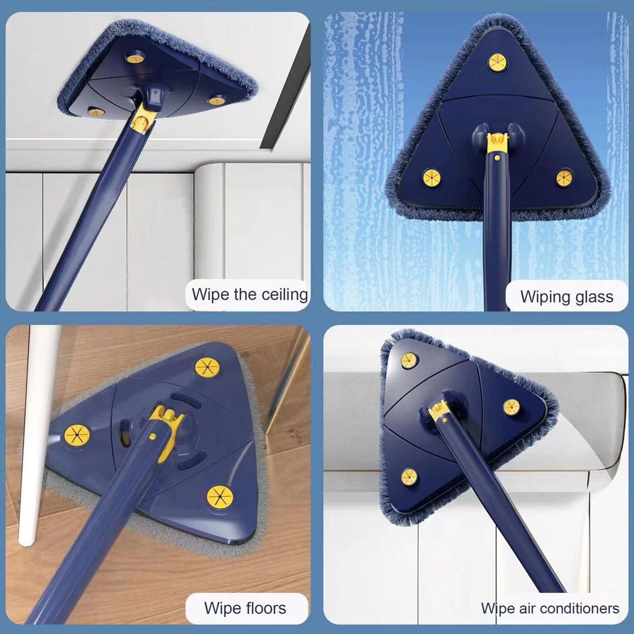 Gawadar Import™ Triangle Mop For Cleaning Floors, Walls, Tales and Solar Panels Trending Product