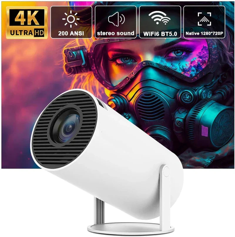 Gawadar Import™ Mini High Resolution 4K Projector