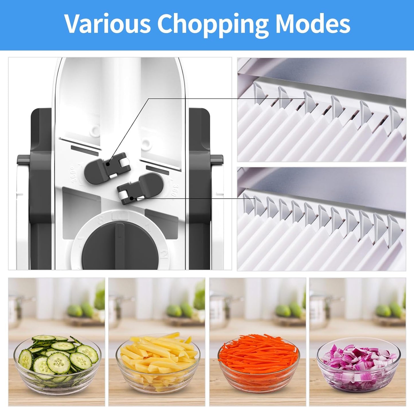 Gawadar Import™ Ramazan GIFT Vegetable Cutter, French Fry Cutter Onion Chopper Vegetable Slicer Fruit Cutter Dicer, Multifunctional Kitchen Gadgets