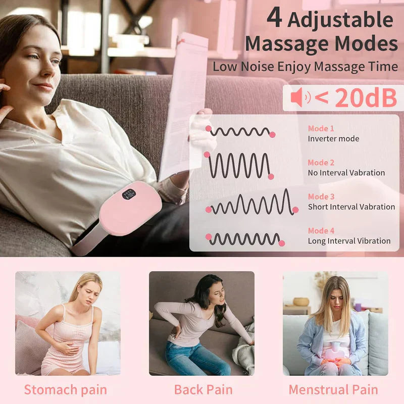 Gawadar Import™ Period Cramp Pain Relief Belt -Portable Menstrual Heating Pad