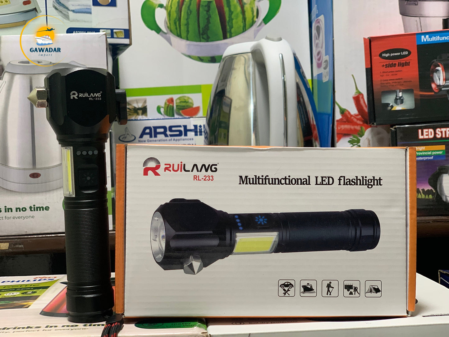 Gawadar Import's Rawilang RL-233 LED Bright Light Torch 1KM Range