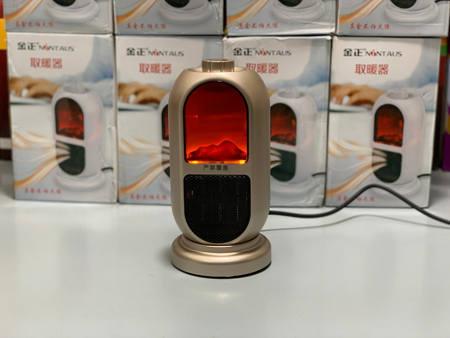 Portable Electric Heater For Room and Office with 3D Flame