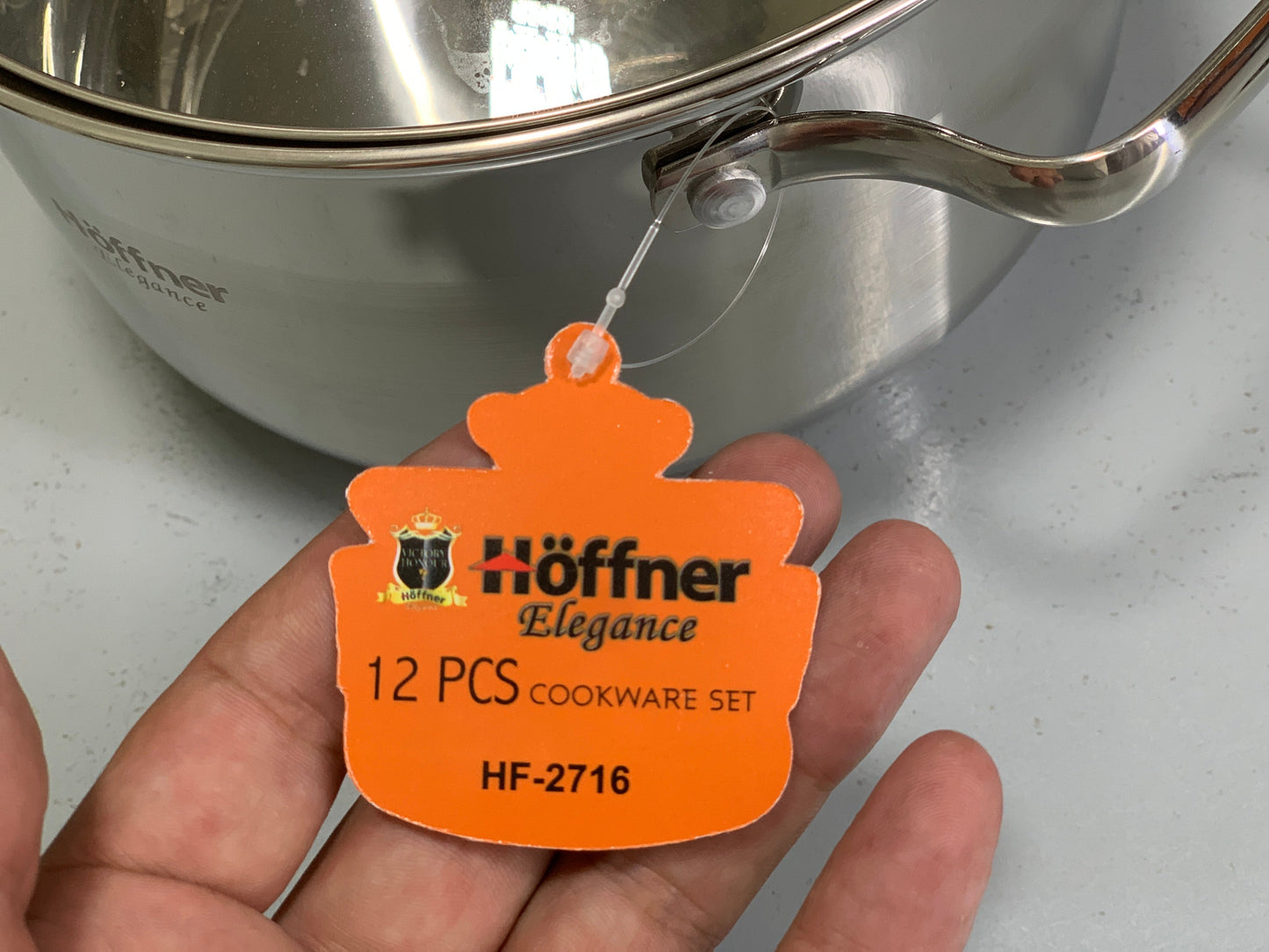 Hoffner Elegance Cookware Set 12 pieces Made for Germany Stainless Steel