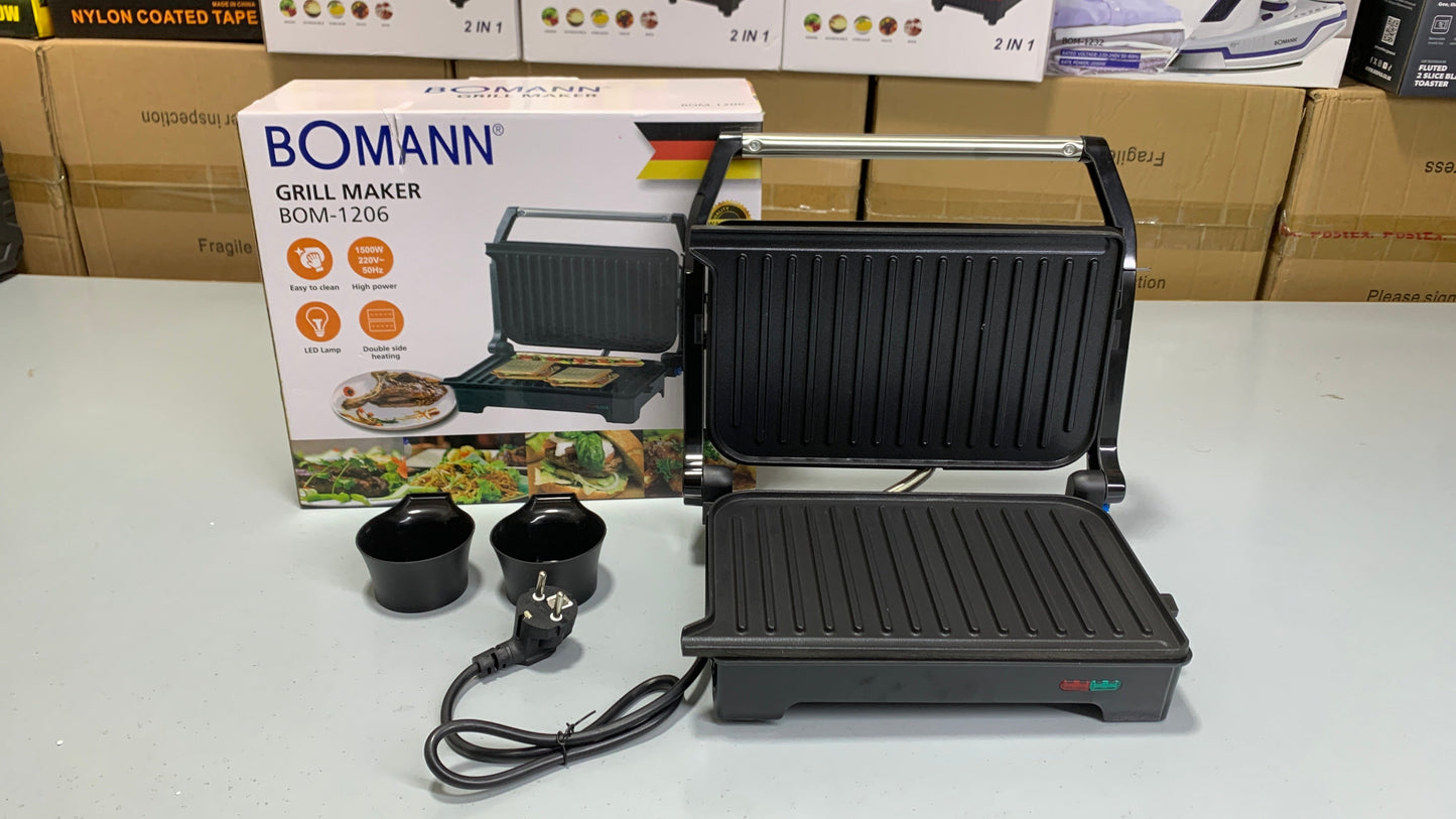 Original German Bomann Grill Maker  BOM 1206 with 1 Year Warranty