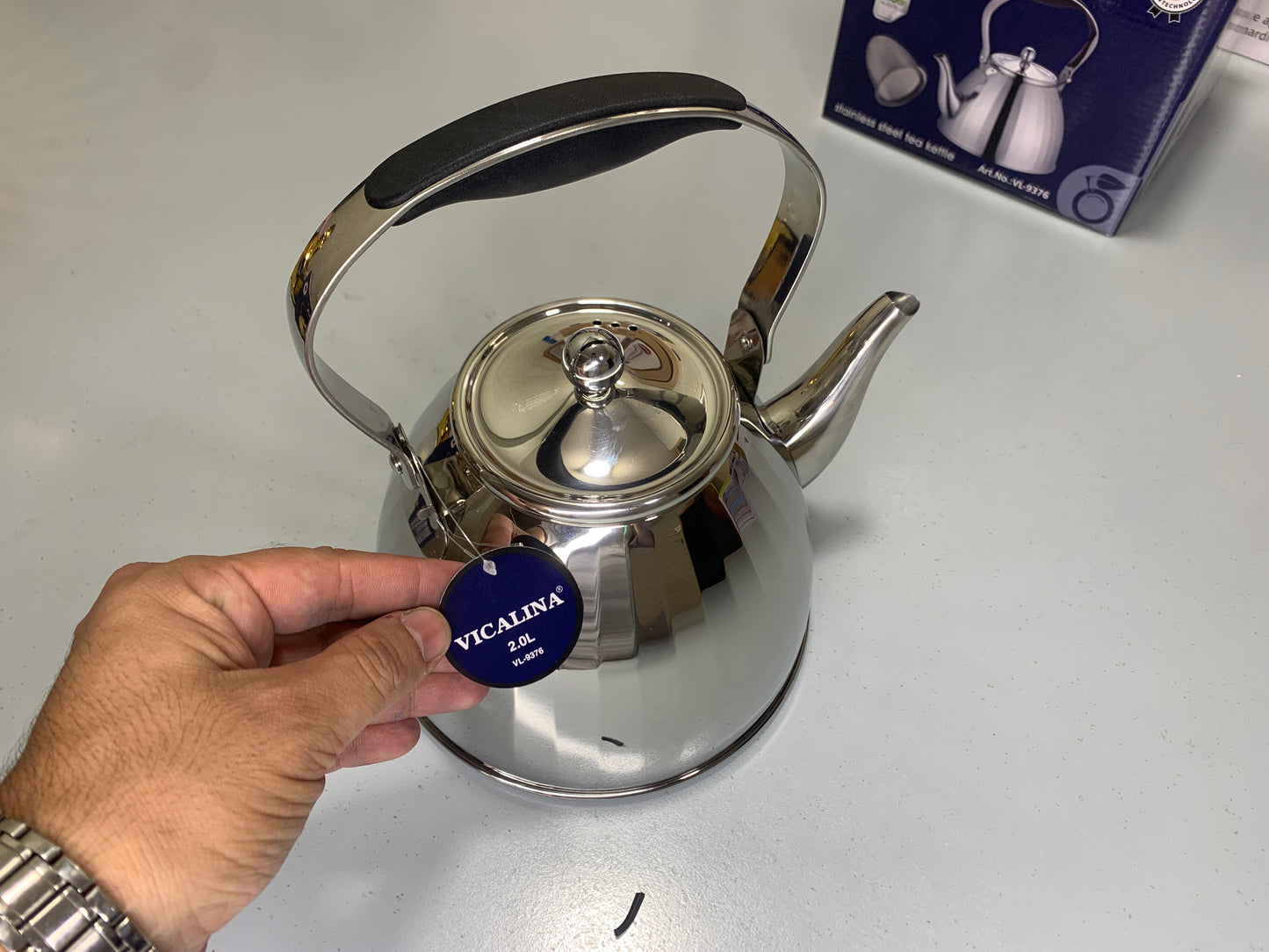 Vicalina German Technology Golden and Silver 2L Stylish Tea Kettles