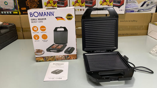 Original German Bomann Grill Maker  BOM 1205 with 1 Year Warranty