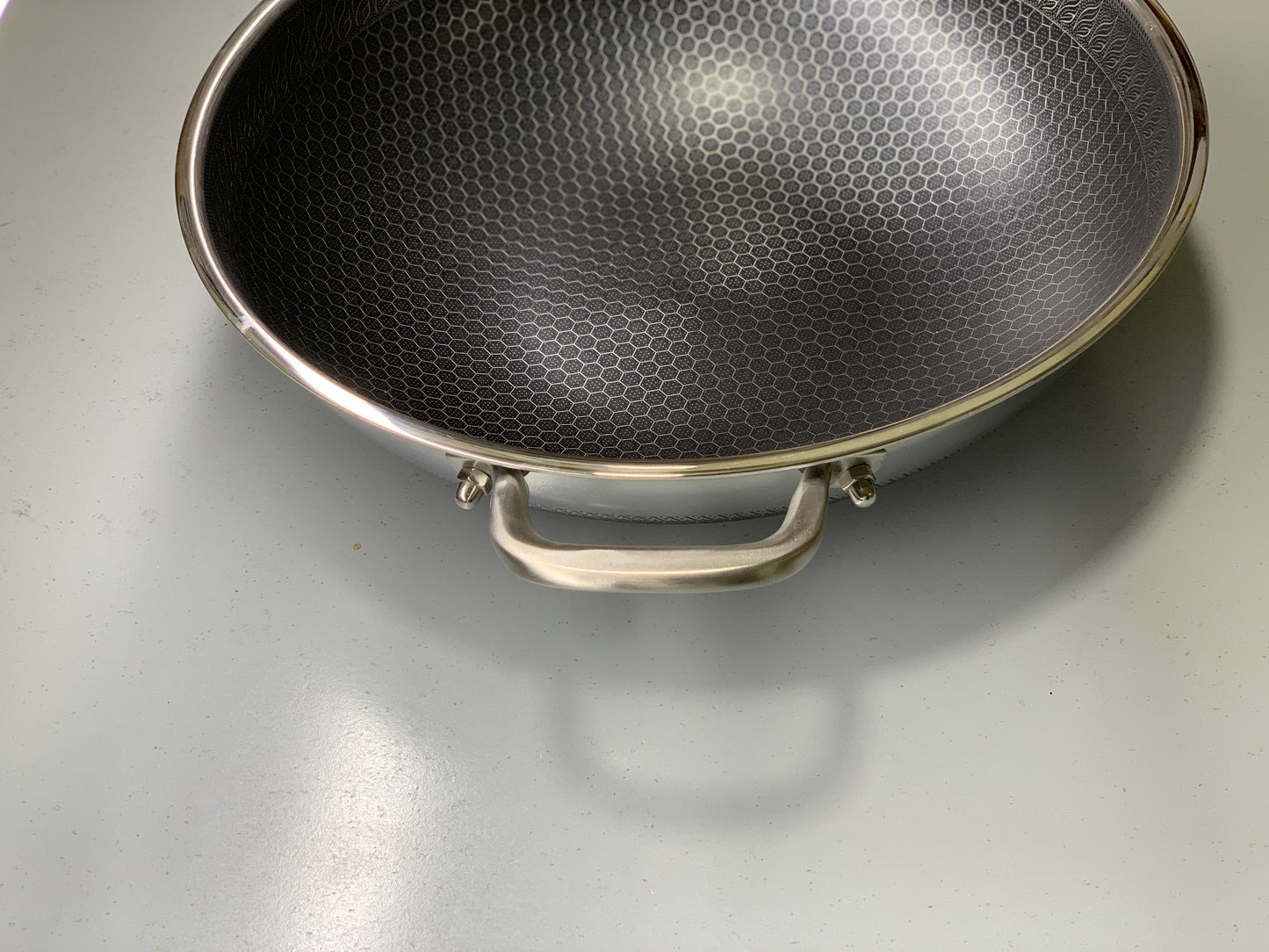 Laser Coating Deep Frying Pan with Handle