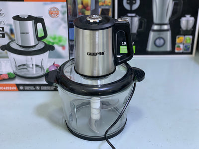 Geepas Multi Functional Chopper 5L and 500w Stainless Steel blades with 2 Year warranty