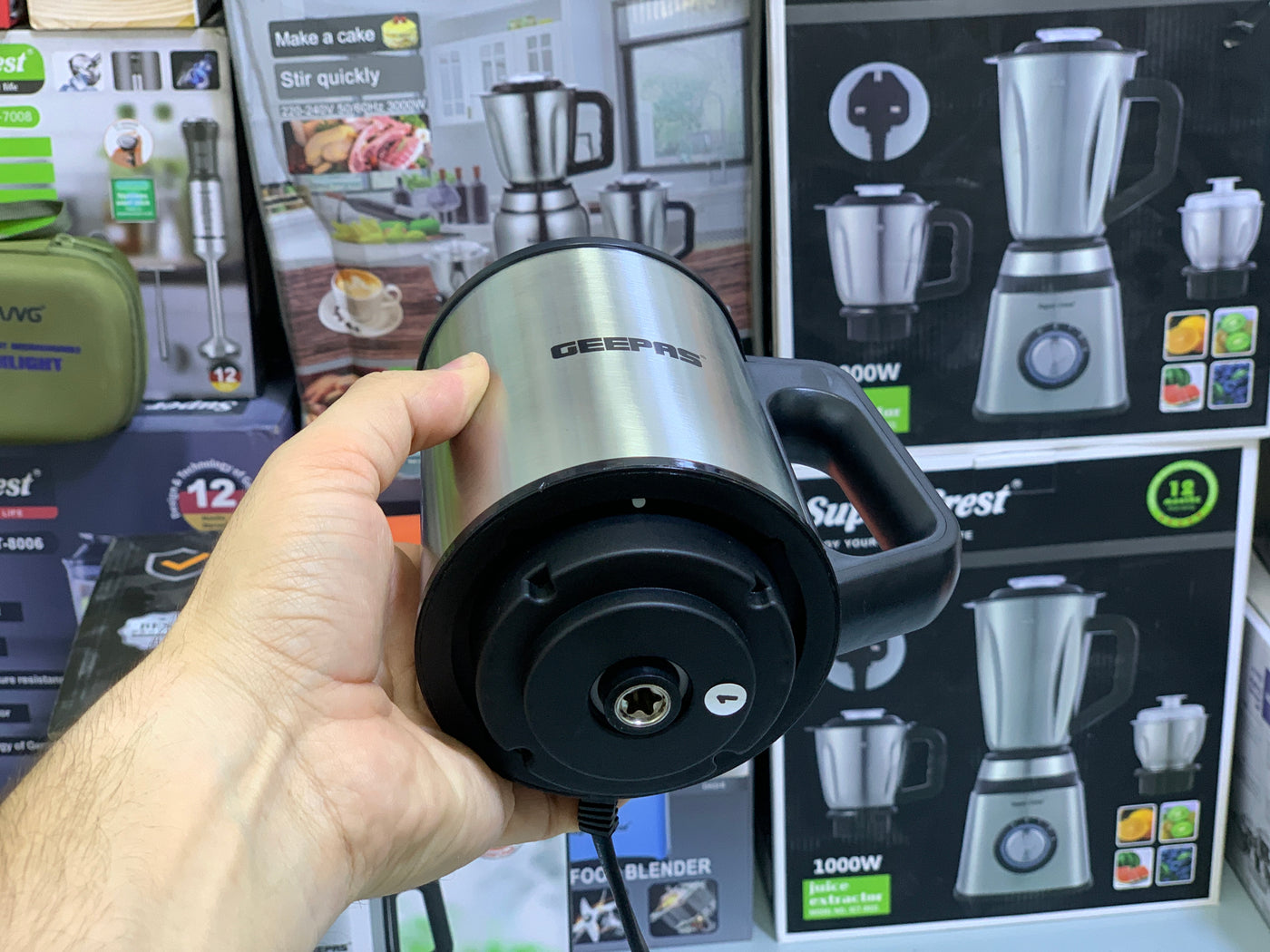Geepas Multi Functional Chopper 5L and 500w Stainless Steel blades with 2 Year warranty