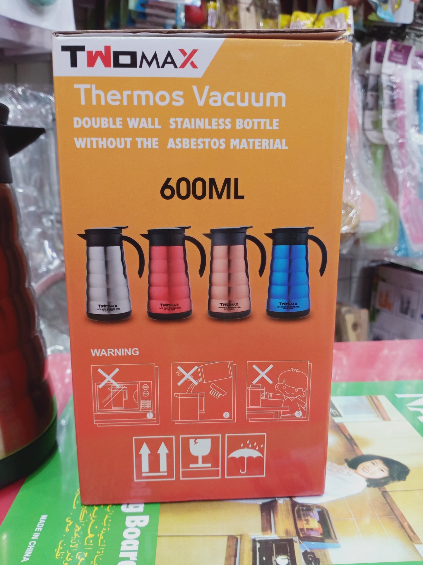 Gawadar Import™ Imported Stainless steel thermos with capacity of 600 ml