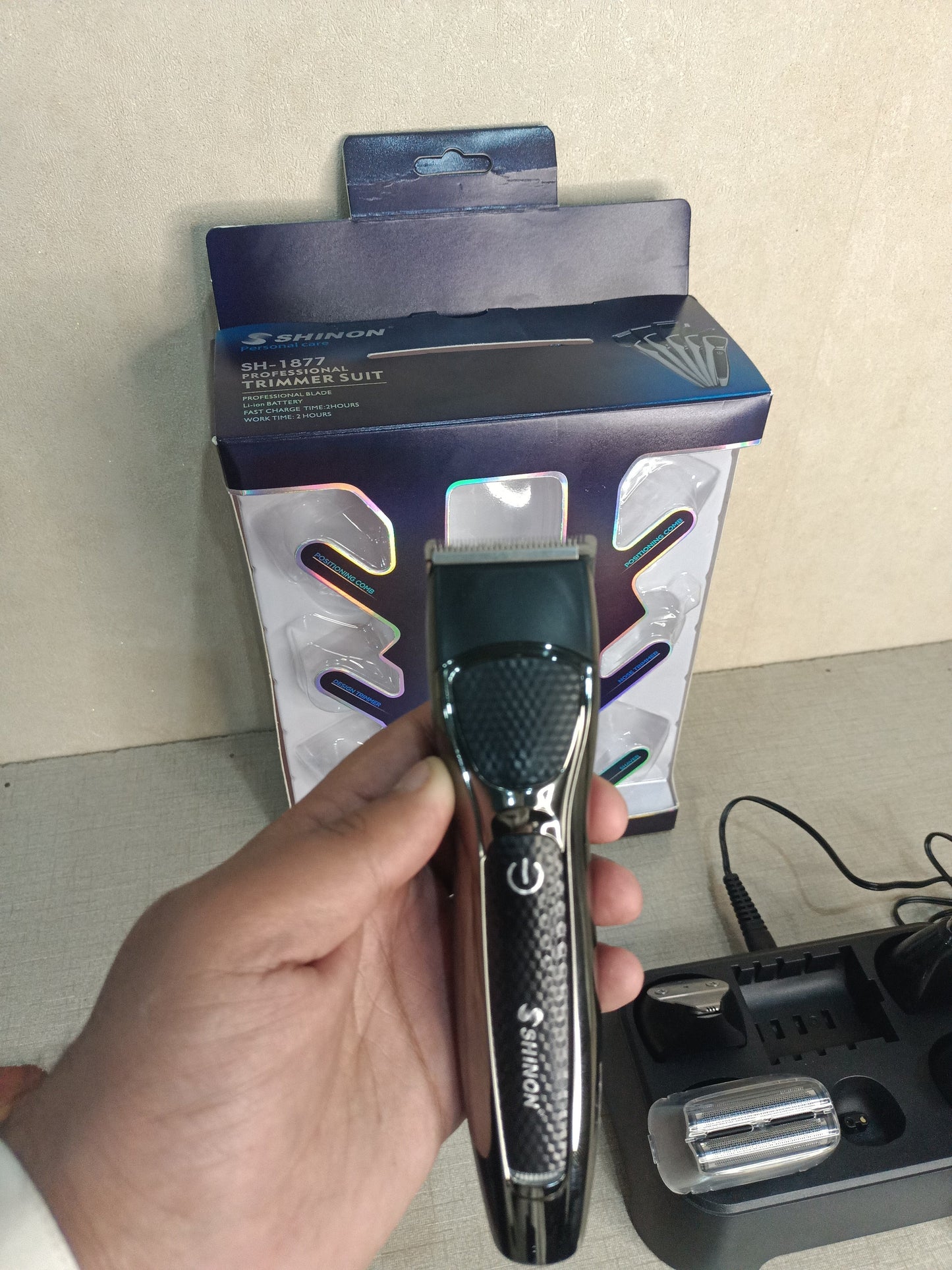 Gawadar Import™ France Import Shinon 12 in 1 Professional Hair Trimmer || 1 Year Warrenty