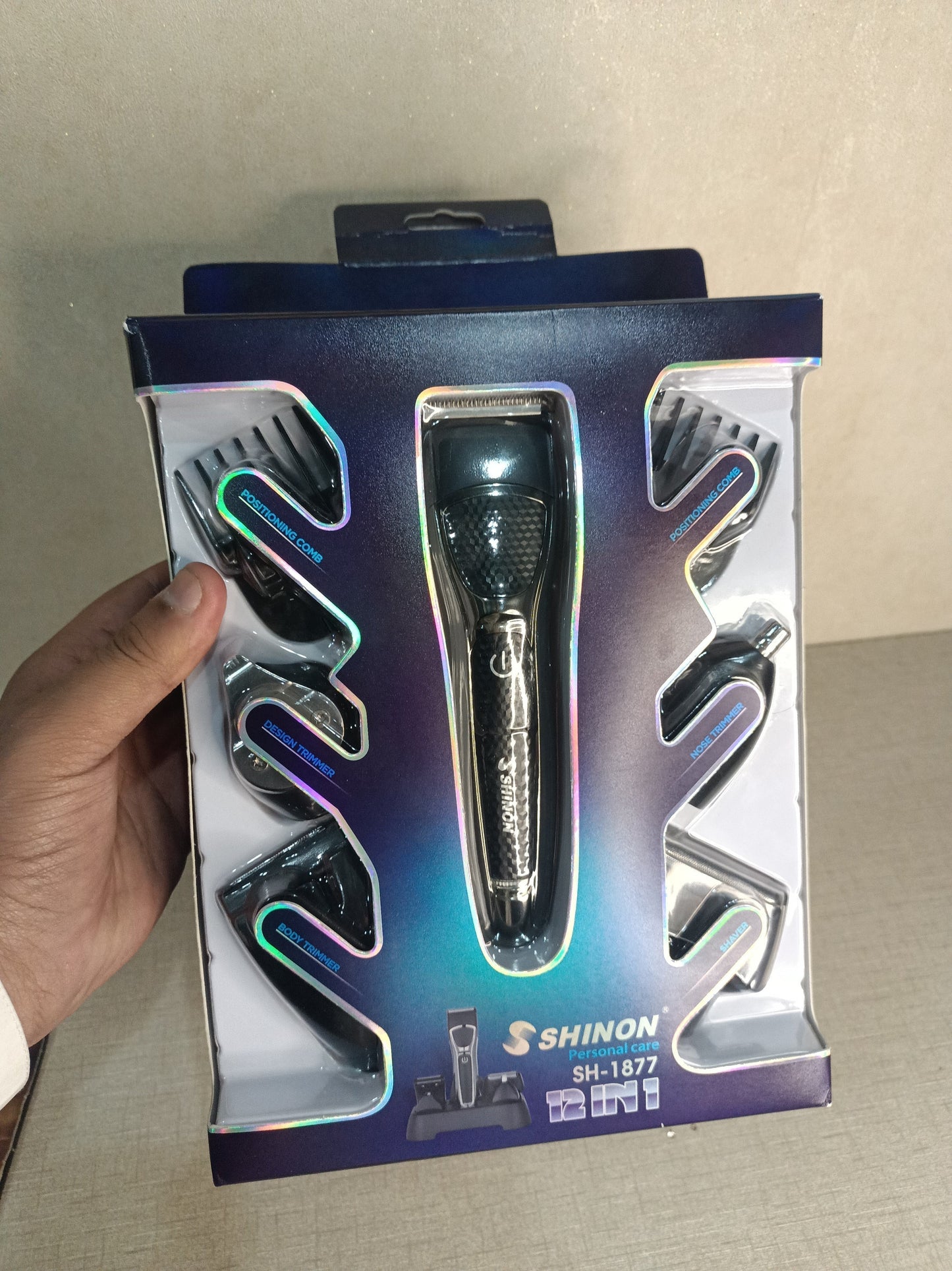 Gawadar Import™ France Import Shinon 12 in 1 Professional Hair Trimmer || 1 Year Warrenty