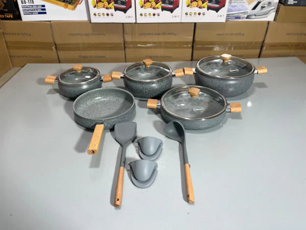 Mom’s First Choice Bakhschie 13 Pieces Cookware Set