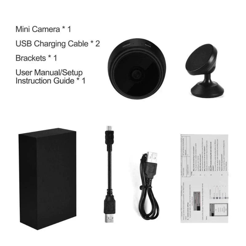 Gawadar Import™ A9 1080P HD Mini Camera WIFI Magnet Smart Wireless Camcorder Home Security P2P Night Vision Motion Detection Cam