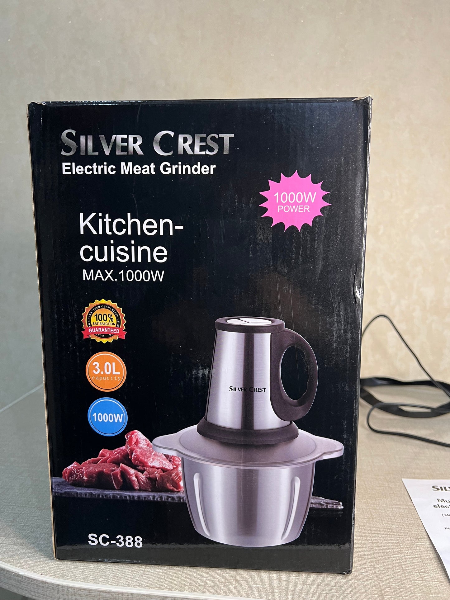 Gawadar Import™ Silver Crest Meat Chopper 3 Litter 1000 watt orignal