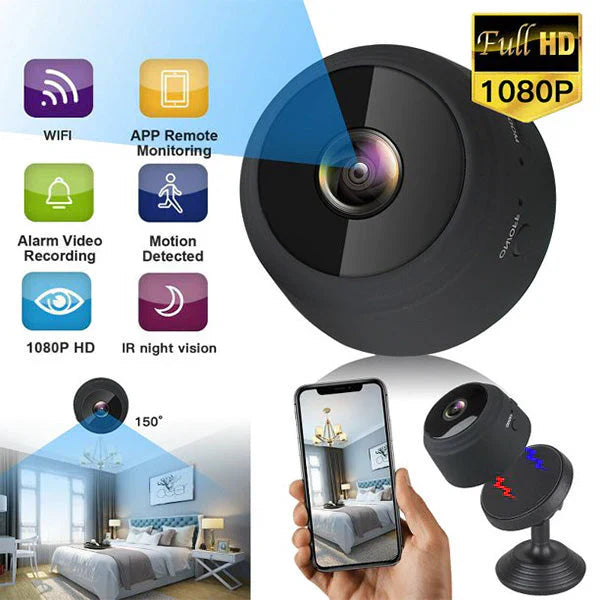 Gawadar Import™ A9 1080P HD Mini Camera WIFI Magnet Smart Wireless Camcorder Home Security P2P Night Vision Motion Detection Cam